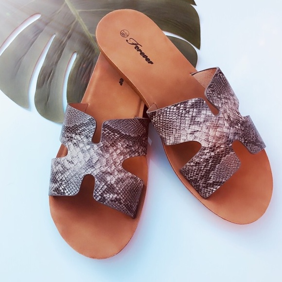 A Mermaid's Epiphany Shoes - Reina | Snake Slide Sandals